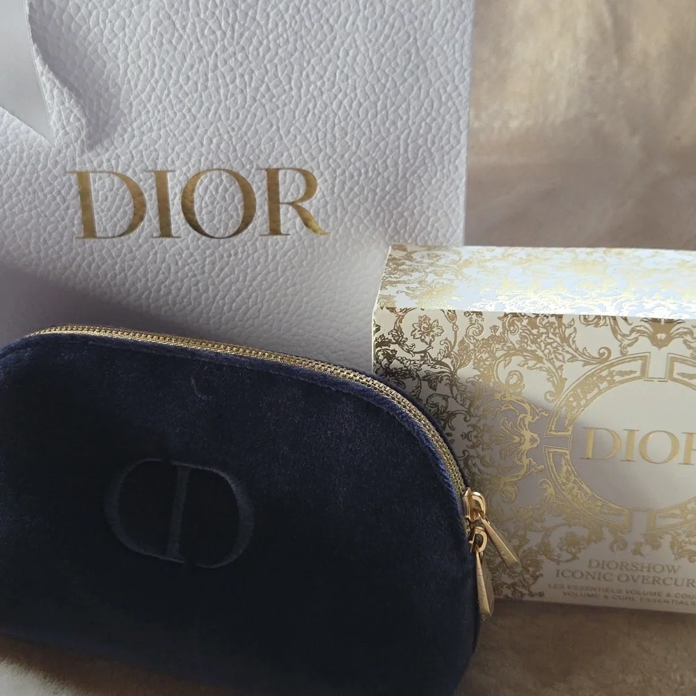 Dior Elegant Navy Cosmetic‎ Pouch
